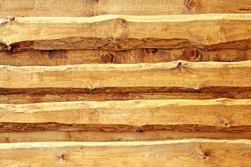 "Live edge" board siding - spruce wood in oak rustical paint..