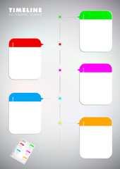 Timeline Infographic - illustration with image how to fill