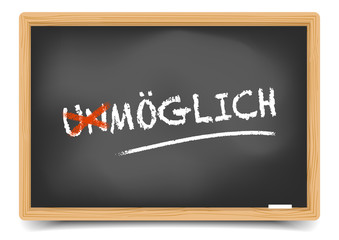 Obraz premium Schultafel Möglich