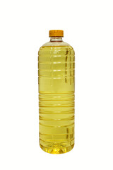 cooking oil in a plastic bottle