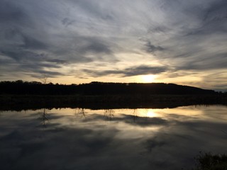 Sonnenuntergang an der Ruhe