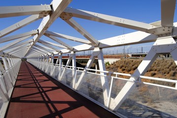 Naklejka premium Puente carril para bici