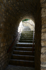 stone stairs of the old town