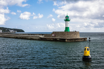 Fototapeta premium Die Mole in Saßnitz auf der Insel Rügen.