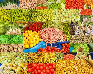 collage de photographies de légumes variés