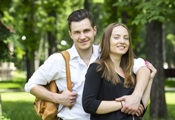 man and woman eating ice cream