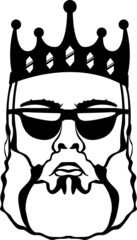 King beard vector