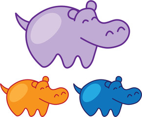 Hippo Vector Sketch
