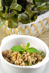 Larb Moo, Spicy Thai Ground Pork Salad