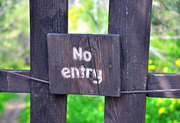 No entry sign