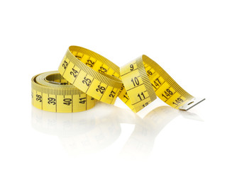 Yellow measure tape