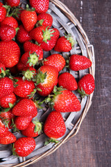 Ripe sweet strawberries