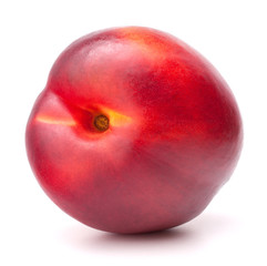 Nectarine fruit isolated on white background cutout