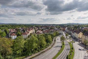 Ausblick vom Weinberg auf die Südstadt in Kassel