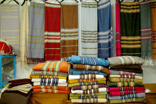 Fabric market in the Medina of Tunis - Tunisia