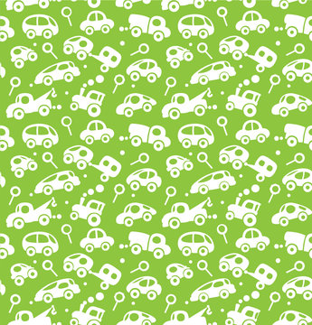 Cars. Seamless pattern.
