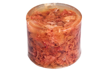 Stew in jelly isolated - 65328724