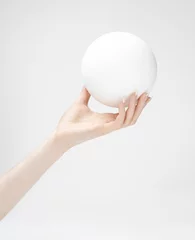 Cercles muraux Sports de balle Styrofoam ball in hand