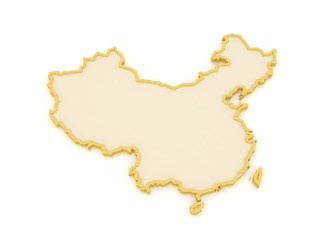 Map of China.