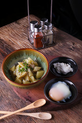 Potato salad with egg