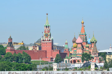 Obraz premium Москва, Кремль. собор Василия Блаженного