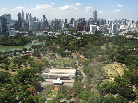 Top View Building Landscspe Bangkok