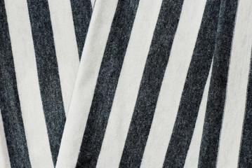 Folding gray striped cotton.