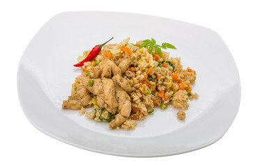 Fried rice with chicken