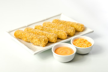Fried Mozzarella With Sauce