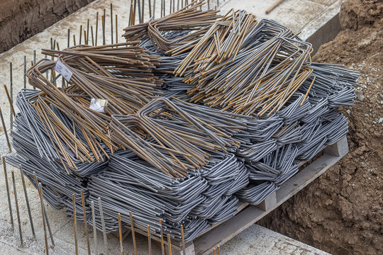 Pallet Full Of Rusty Rebar