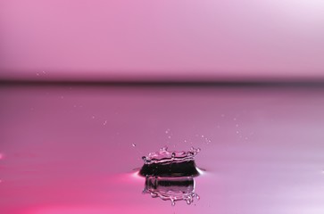 Wasser Tropfen, Säule, Spritzer, Figur, pink, rosa