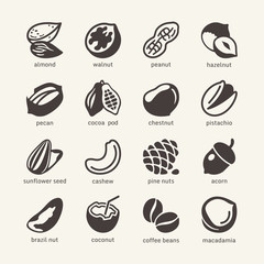 16 Nuts - web icons collection