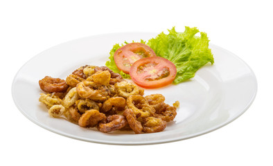 Fried squid rings