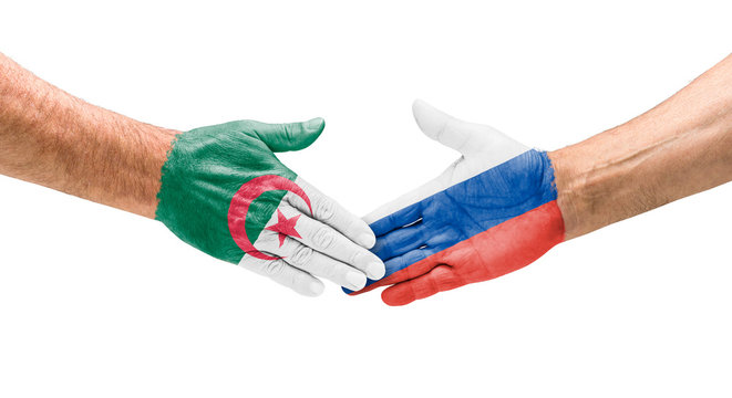  Handshake Algerien und Russland
