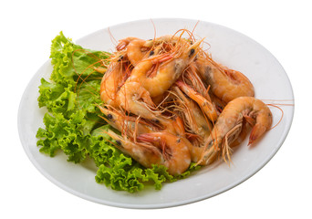 Big tiger shrimps