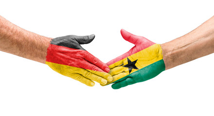  Handshake Deutschland und Ghana
