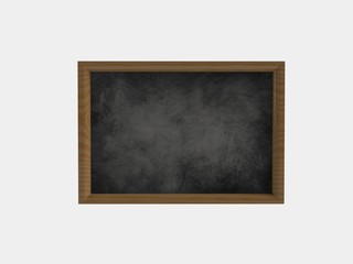 Black board on a white background