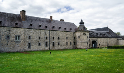Fototapeta na wymiar Renovated old medieval castle