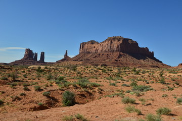 Monument valley in Utah in the early evening of April 2014