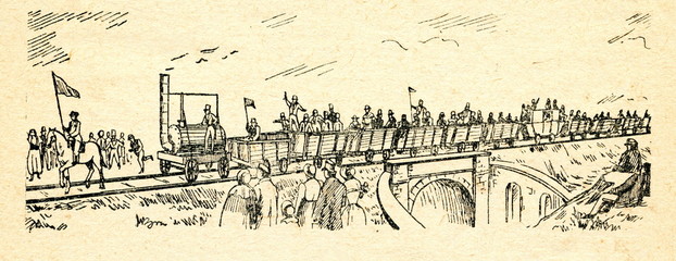 Opening of the Stockton and Darlington Railway