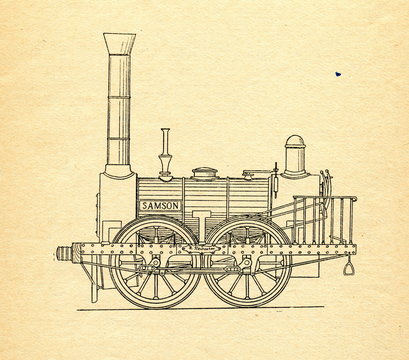 recommend clip art: Stephenson's cargo locomotive "Samson"