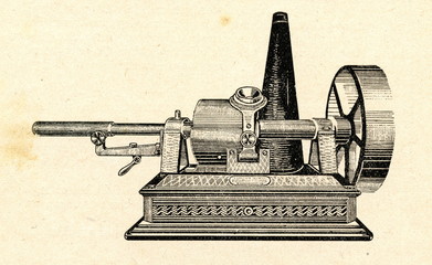 Edison's cylinder phonograph - obrazy, fototapety, plakaty