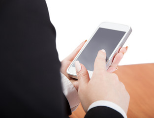 businesswoman smartphone