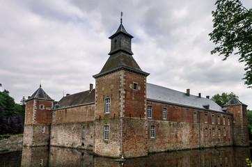 Fototapeta premium Medieval castle with reflection