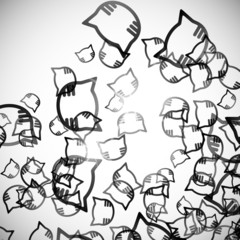 Fototapeta premium abstract background: cat