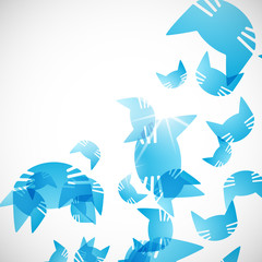 abstract background: cat