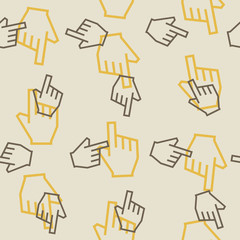 seamless background: hand