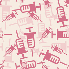 seamless background: syringe