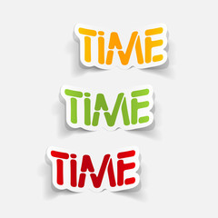 realistic design element: TIME