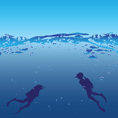 Underwater swimmers